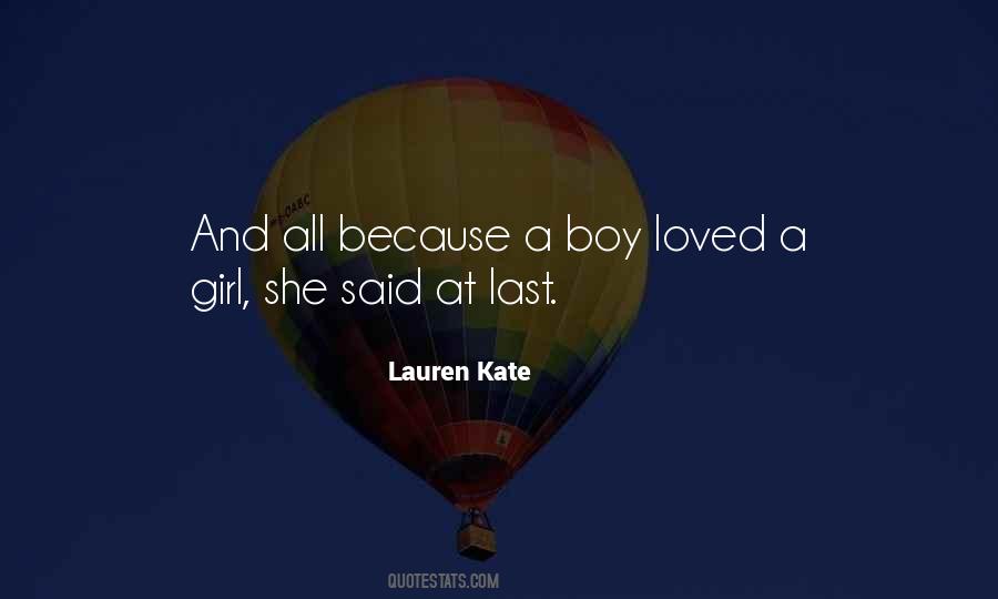 She Loved A Boy Quotes #1569806