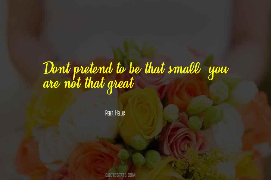 Dont Think You Are Great Quotes #905780