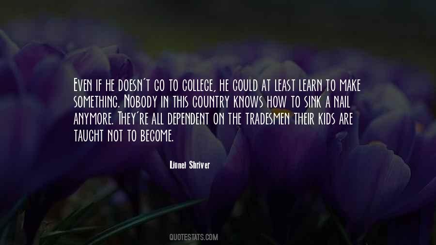 Quotes About The Tradesmen #1576233
