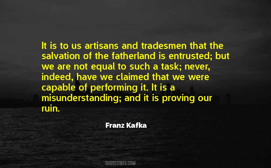 Quotes About The Tradesmen #23546