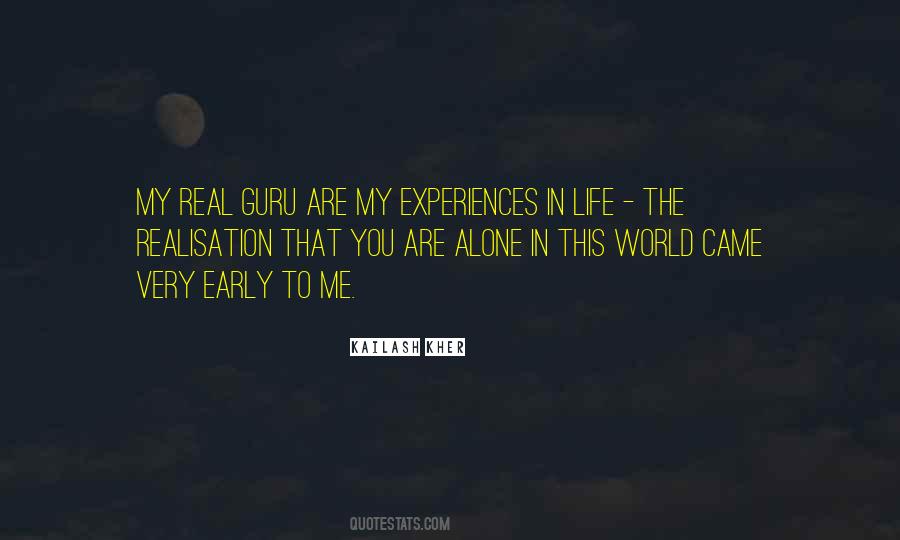 You Are Alone In This World Quotes #1757507