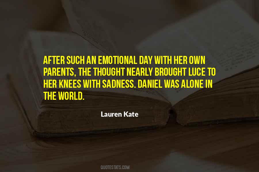 You Are Alone In This World Quotes #45987