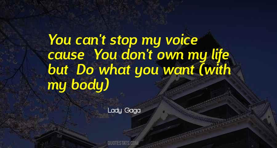 Own My Life Quotes #483949