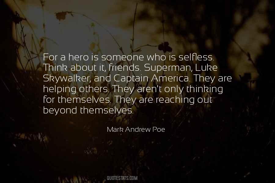 Selfless Hero Quotes #1607991