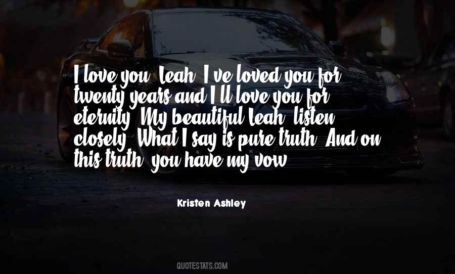 Love You For Eternity Quotes #1207549