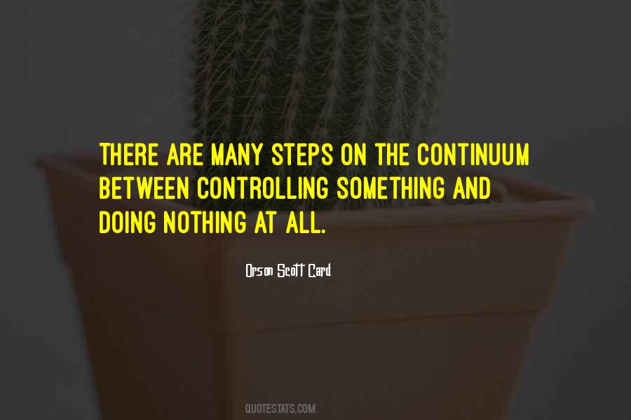 Something Doing Nothing Quotes #177594