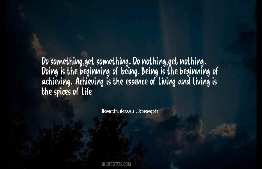 Something Doing Nothing Quotes #638395