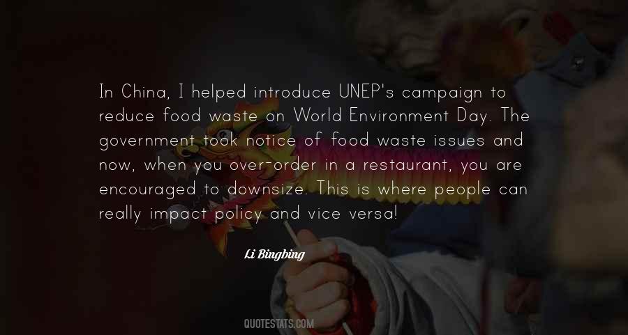 Waste Of Food Quotes #1539663