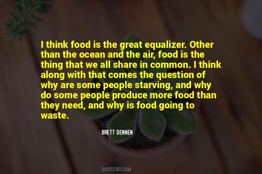 Waste Of Food Quotes #91364
