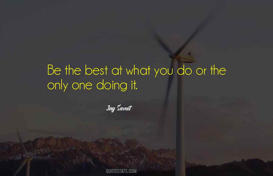 Be The Best At What You Do Quotes #427318