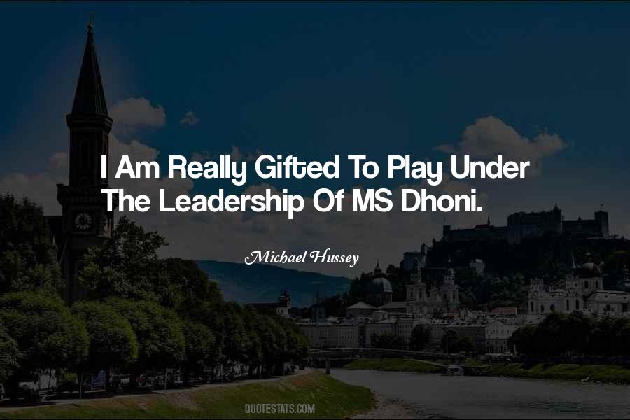 Dhoni's Quotes #1644150