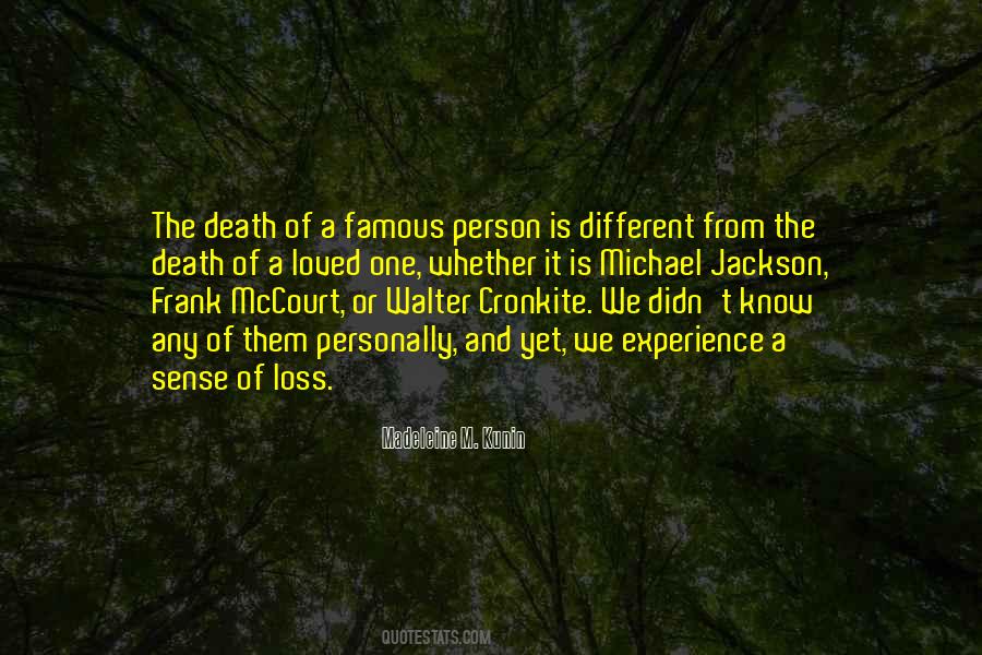 Death Of A Person Quotes #461971