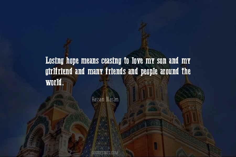 Quotes About Losing Hope On Someone #746245