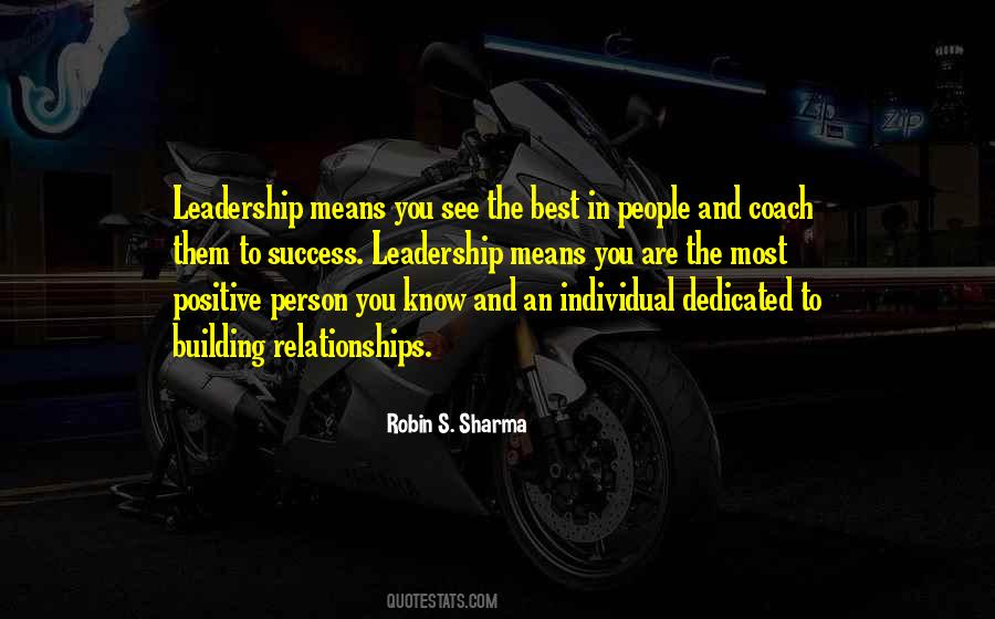 Building Leadership Quotes #989873