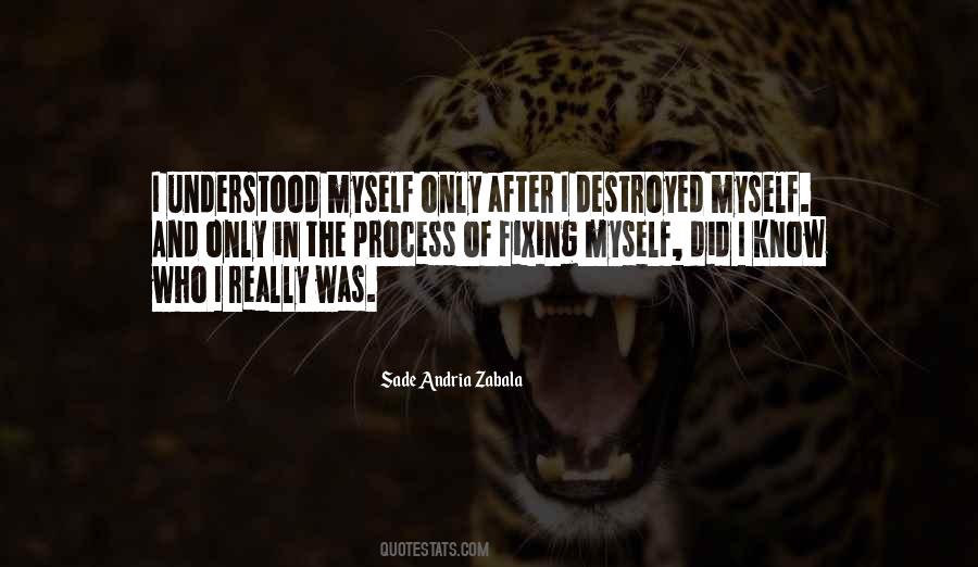 Process Of Fixing Myself Quotes #1322364