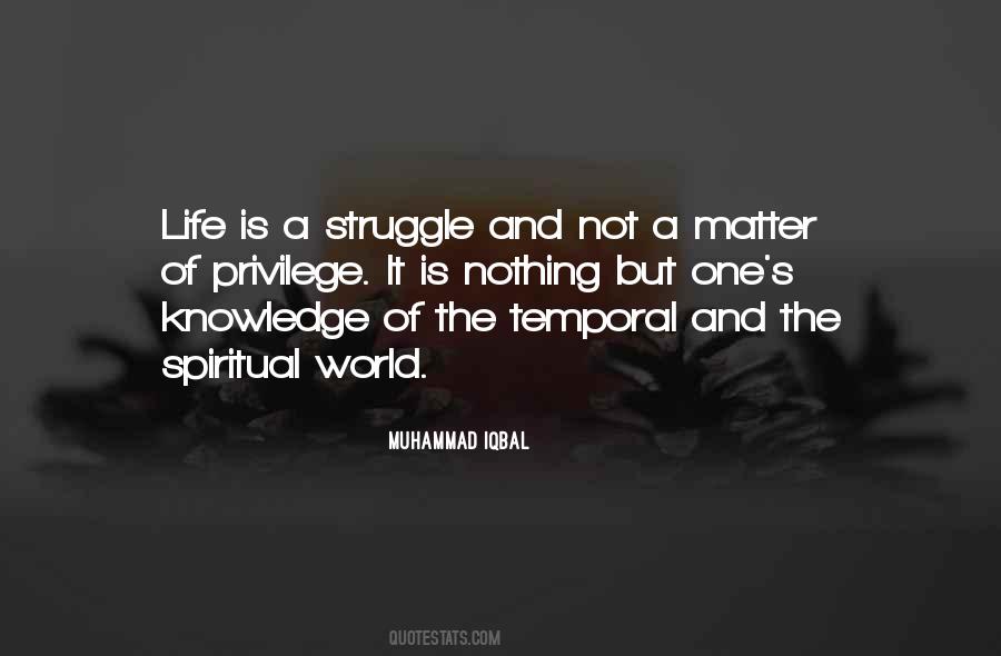 Spiritual Struggle Quotes #224236