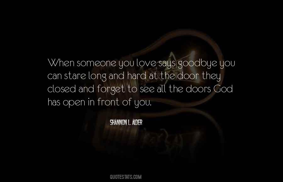 Love And Goodbye Quotes #1378357