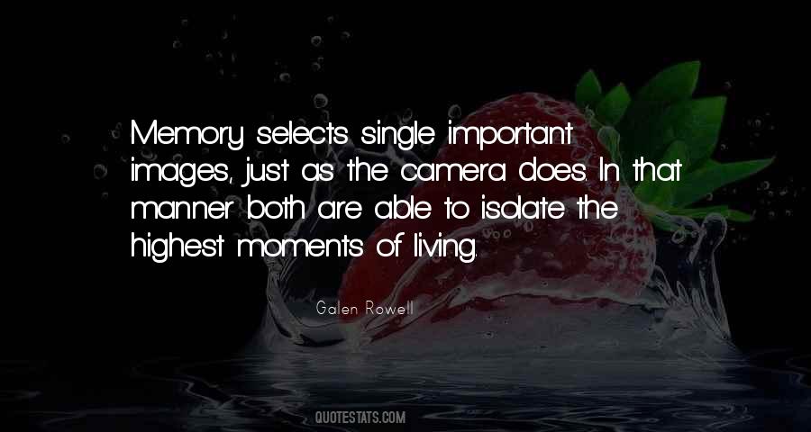 Camera Memories Quotes #238537