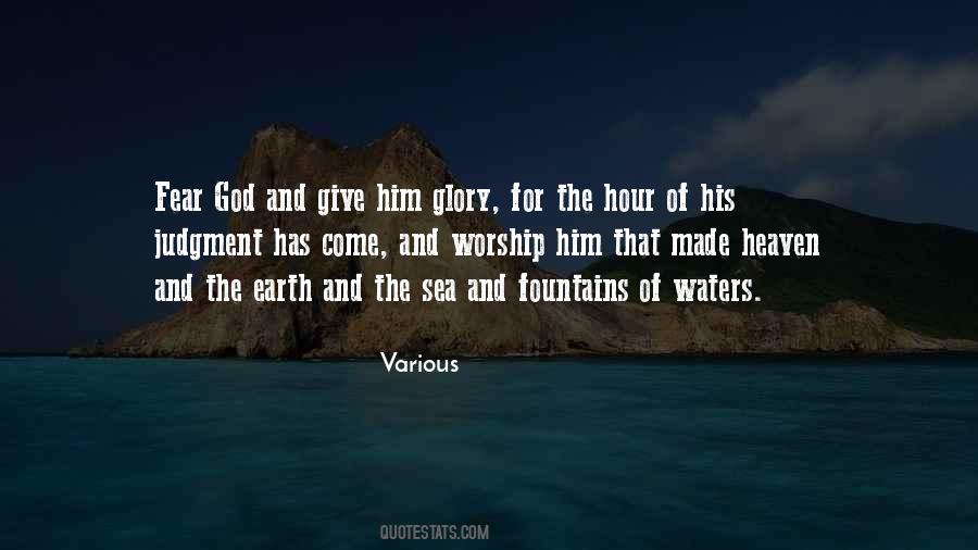 Give God Glory Quotes #397270