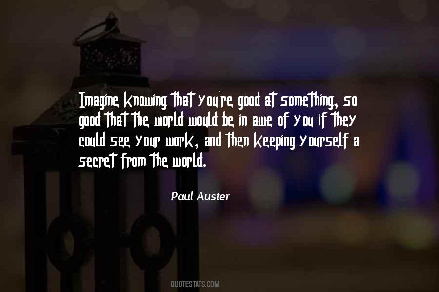 Knowing A Secret Quotes #1156955