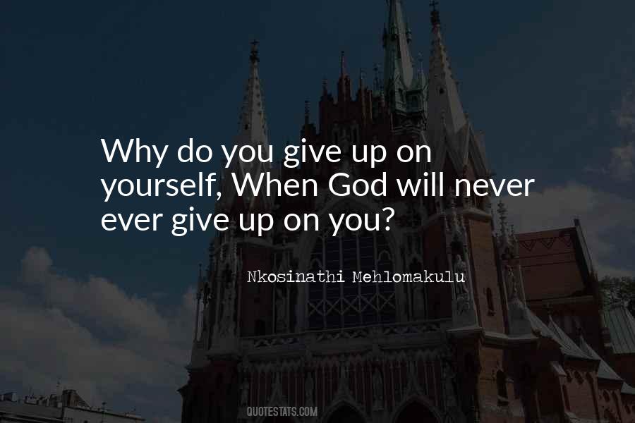 Will Never Give Up On You Quotes #902261