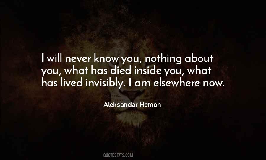 Something Died Inside Of Me Quotes #1790816
