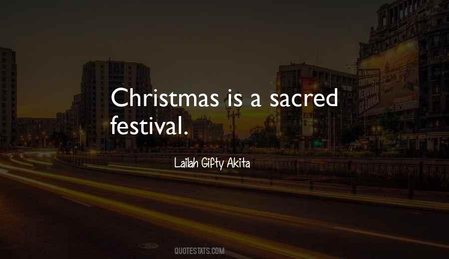 Christmas Is Not A Festival Quotes #1573150