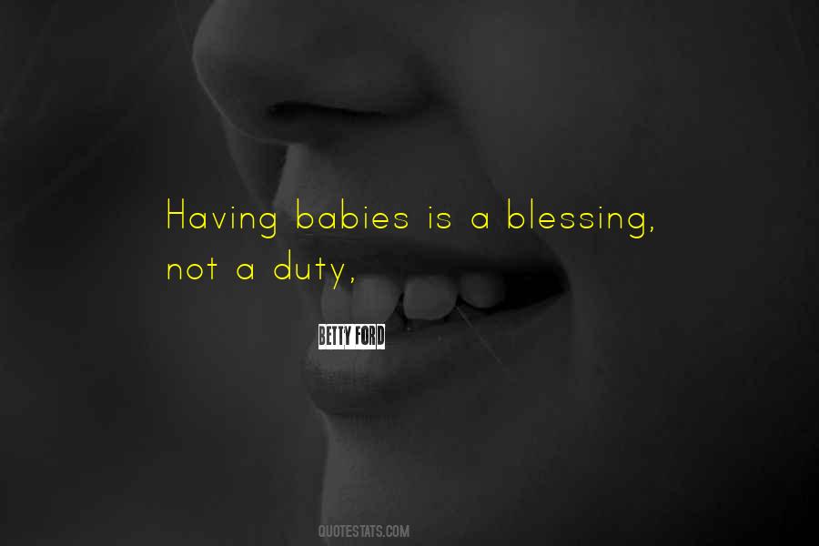 Baby As A Blessing Quotes #535218