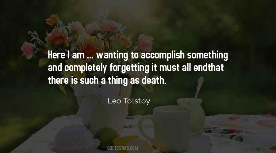 Tolstoy Death Quotes #1002602