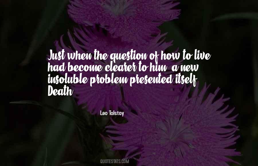 Tolstoy Death Quotes #1030322