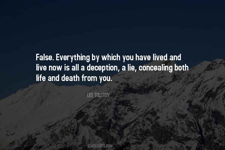 Tolstoy Death Quotes #1127770