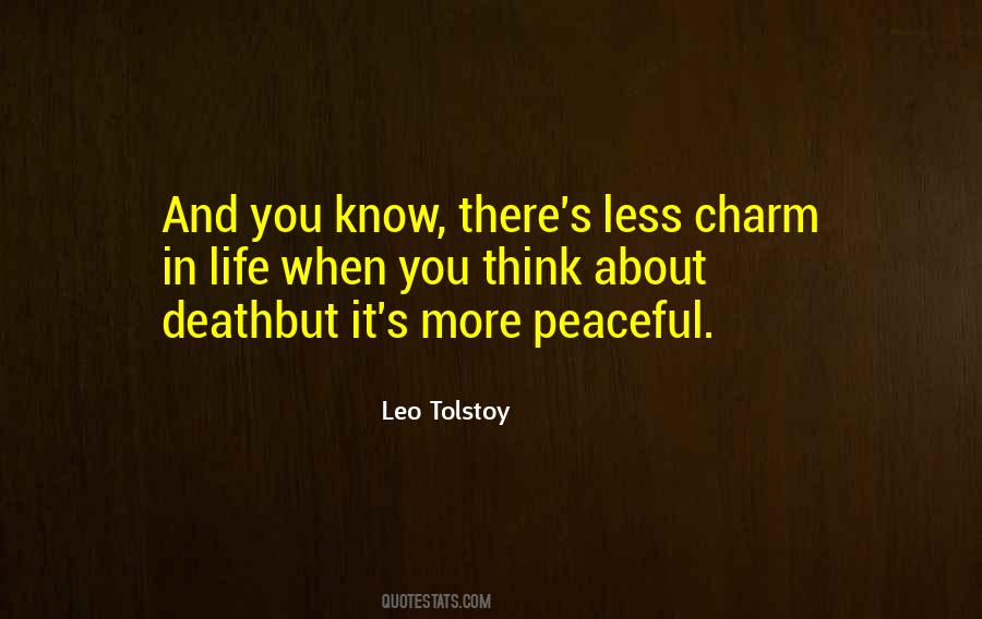 Tolstoy Death Quotes #1315745