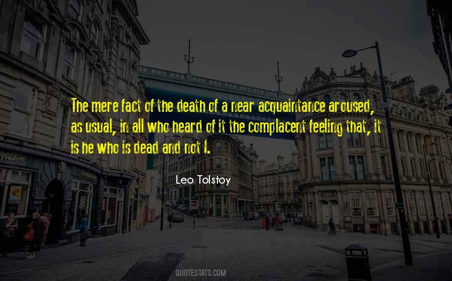 Tolstoy Death Quotes #1844511