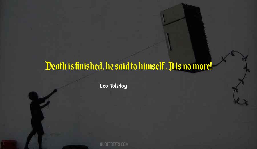 Tolstoy Death Quotes #345797