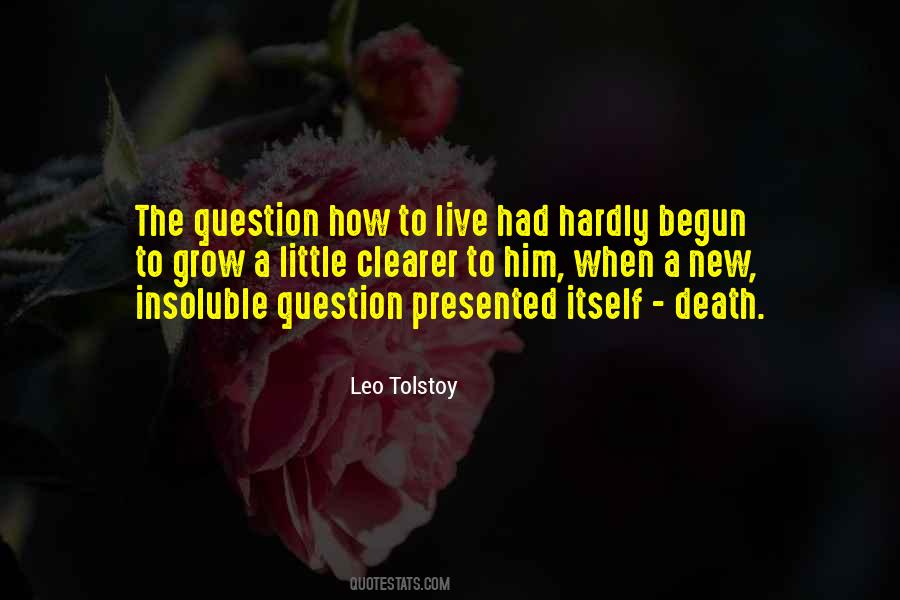 Tolstoy Death Quotes #655593
