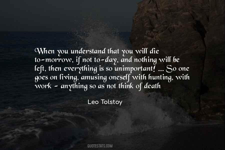 Tolstoy Death Quotes #728972