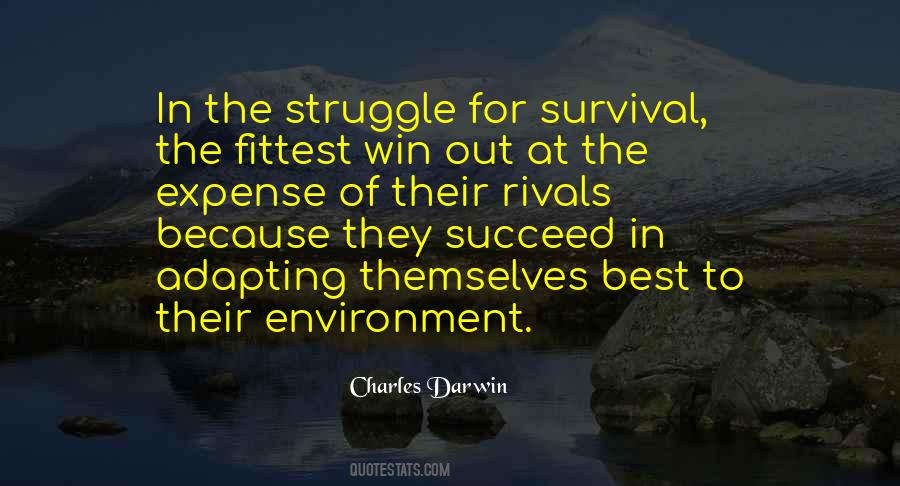 Charles Darwin Survival Quotes #1120820