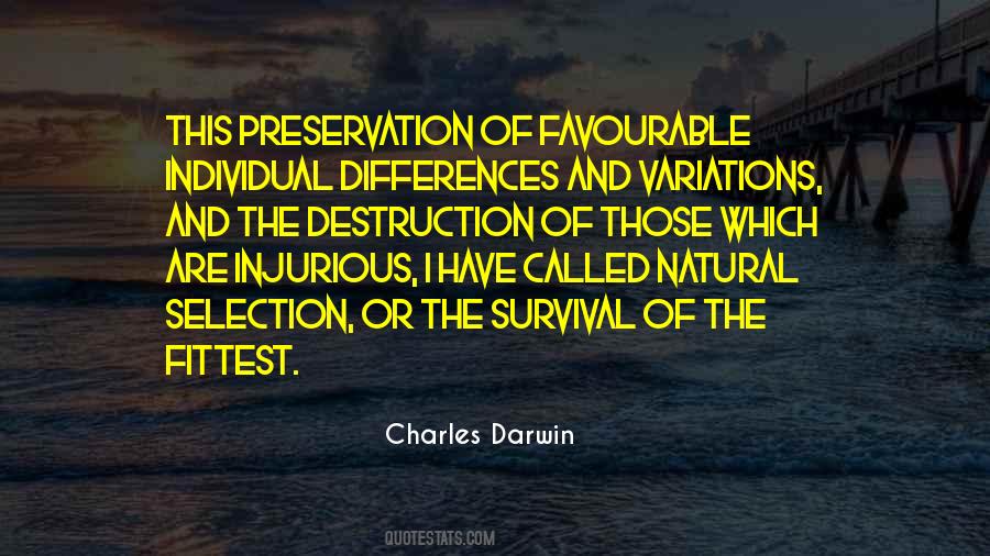 Charles Darwin Survival Quotes #1888