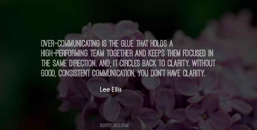 Communication In A Team Quotes #1256967