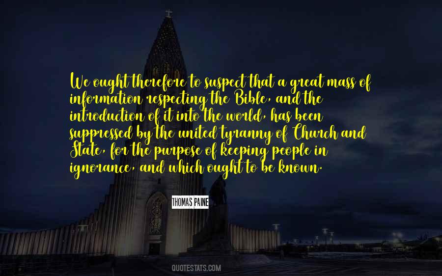 Bible Ignorance Quotes #1603395 Bible Ignorance Quotes #1603395