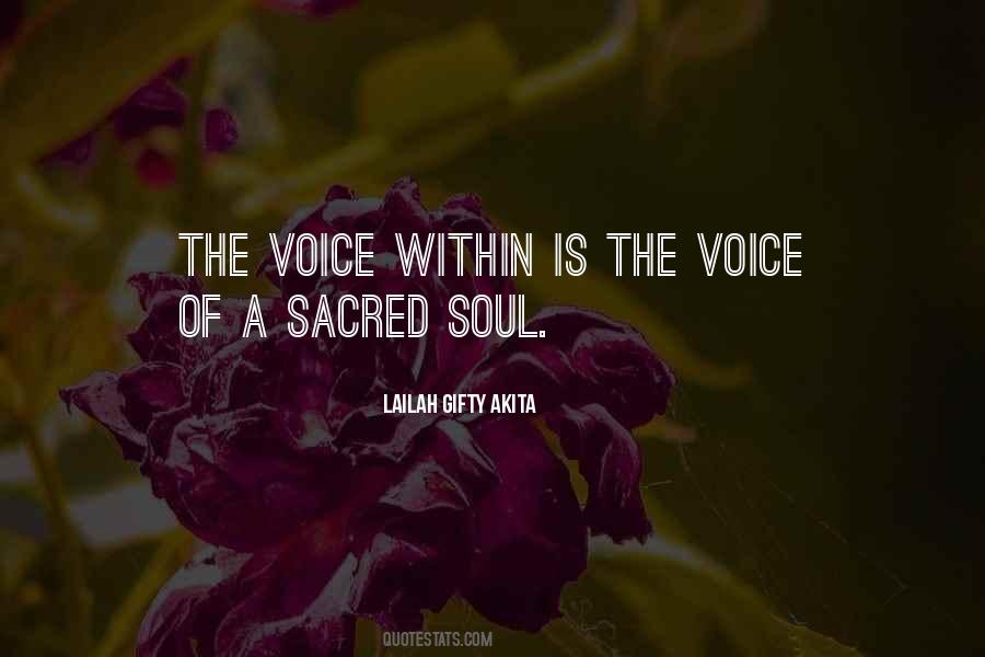 Voice Soul Quotes #1055111