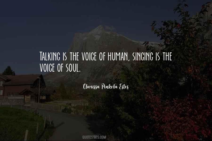 Voice Soul Quotes #1828913