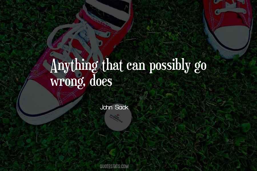 What Could Possibly Go Wrong Quotes #601099