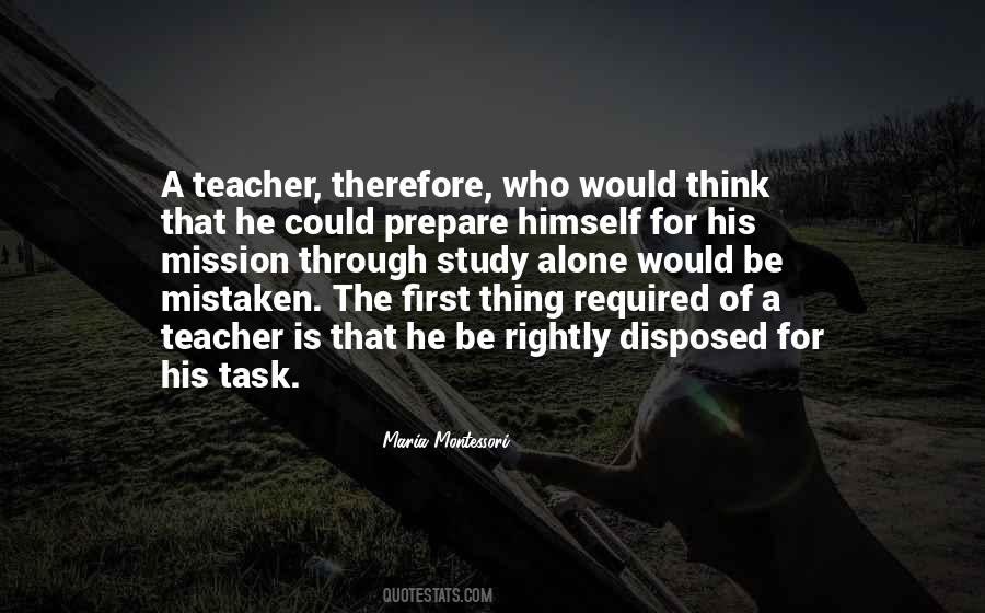 Maria Montessori Teacher Quotes #12580