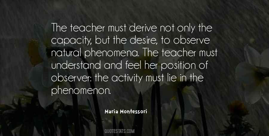 Maria Montessori Teacher Quotes #1272900