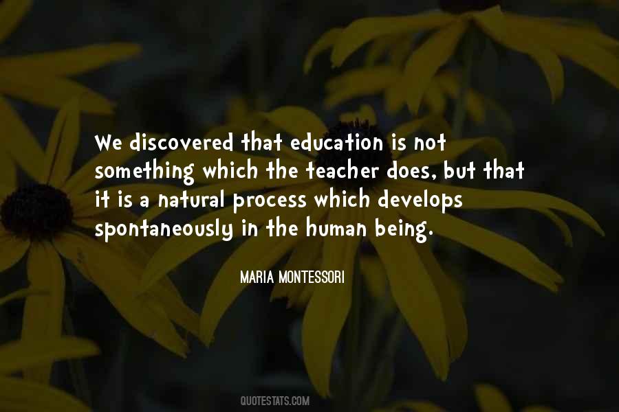 Maria Montessori Teacher Quotes #1758536