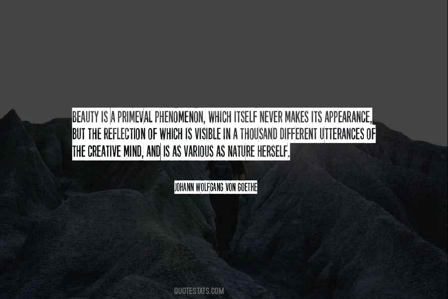 Reflection Of Nature Quotes #1454055