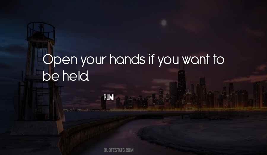 Want To Be Held Quotes #95765