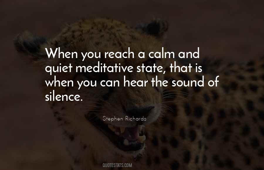 Silence Has A Sound Quotes #734781