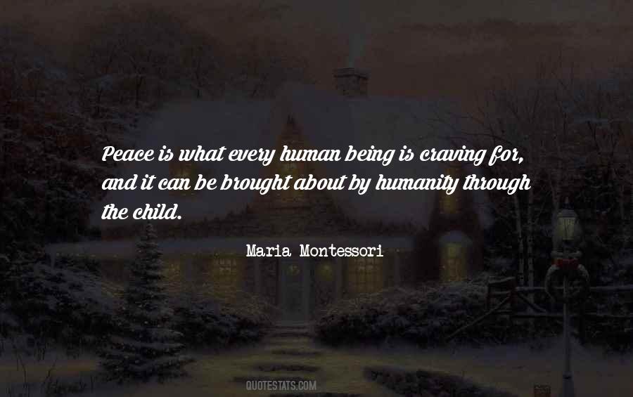 Maria Montessori Peace Quotes #1737673